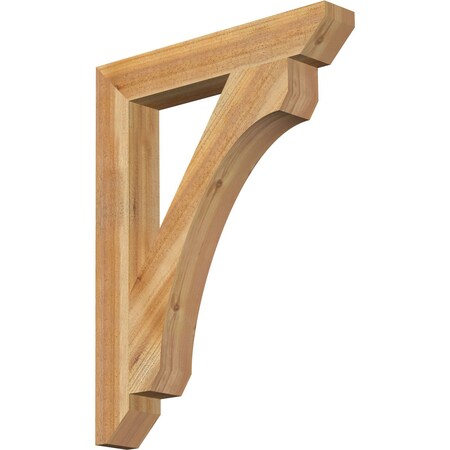 Ekena Millwork Legacy Slat Rough Sawn Bracket, Western Red Cedar, 4"W x 26"D x 34"H BKT04X26X34LEC06RWR